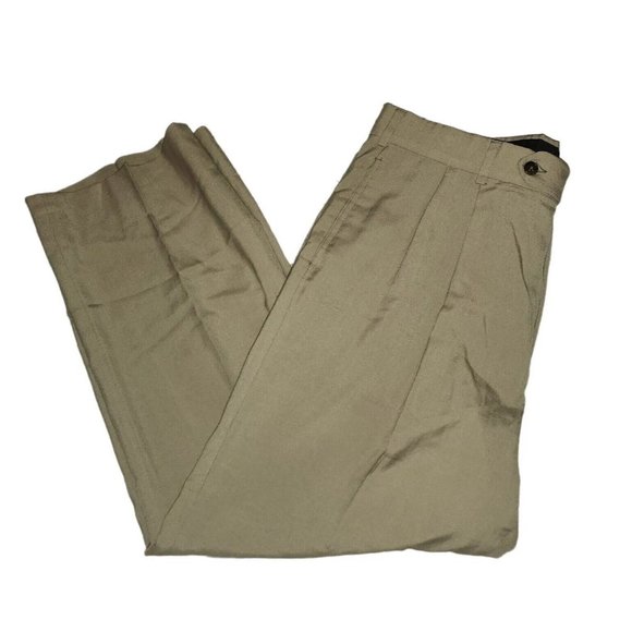 Hamilton House Dress Pants Mens 36×28 Straight Leg Pleated Front Khaki - Picture 1 of 12